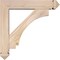 Ekena Millwork Imperial Arts and Crafts Smooth Bracket w/ Offset Brace, Douglas Fir, 5 1/2"W x 24"D x 24"H BKT0604X24X24IMP03SDF - alternate 4